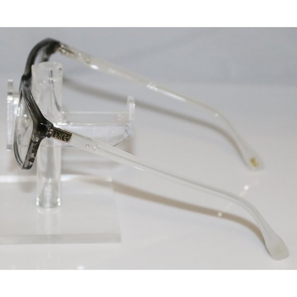 Dolce & Gabbana Gray Strip Eyeglasses - Picture 3 of 3